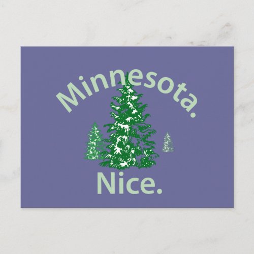 Minnesota Nice  Period Postcard