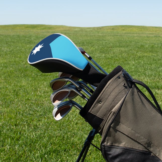 Minnesota North Star Flag Golf Head Cover (In Situ)