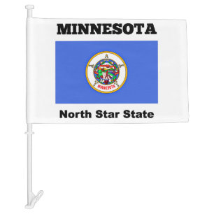 Minnesota, North Star State, Car Flag