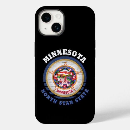 MINNESOTA NORTH STAR STATE FLAG Case_Mate iPhone 14 CASE