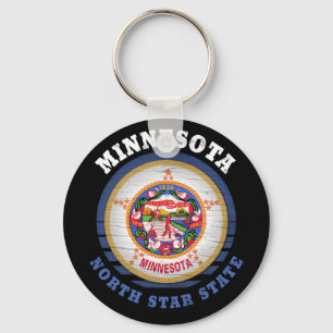 MINNESOTA NORTH STAR STATE FLAG KEYCHAIN