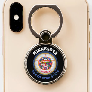 MINNESOTA NORTH STAR STATE FLAG PHONE RING STAND