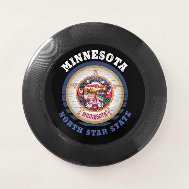 MINNESOTA NORTH STAR STATE FLAG Wham-O FRISBEE (Front)