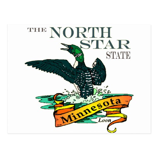 Minnesota North Star State Loons Postcard