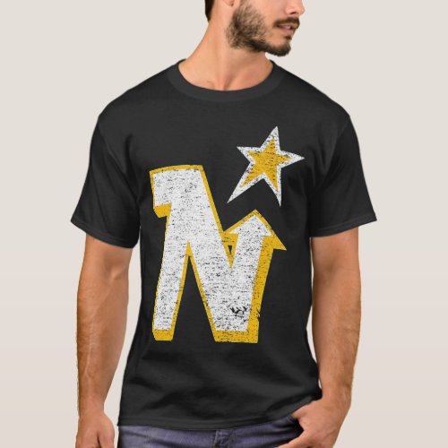 Minnesota North Stars Vintage hockey team distress T_Shirt