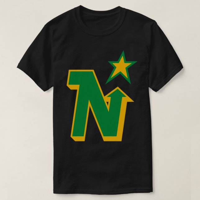 Minnesota North Stars Vintage Hockey Vintage Logo T-Shirt (Design Front)