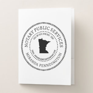 Minnesota Notary Services Pocket Folder
