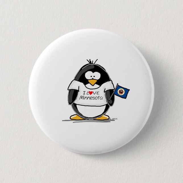 Minnesota penguin button (Front)