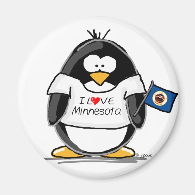 Minnesota penguin magnet (Front)