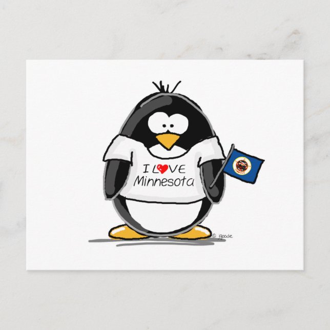 Minnesota penguin postcard (Front)