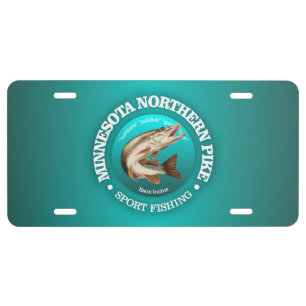 Minnesota Pike Fishing License Plate