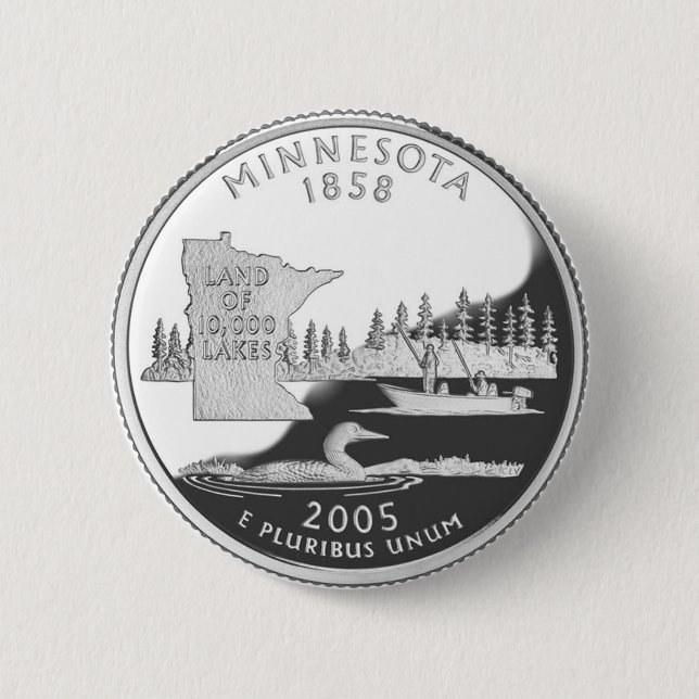 Minnesota Pinback Button (Front)
