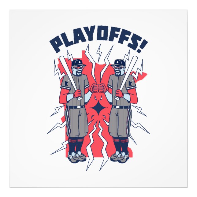 Minnesota Playoff Baseball Photo Print (Front)