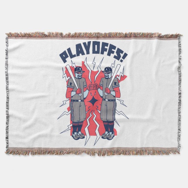Minnesota Playoff Baseball Throw Blanket (Front)