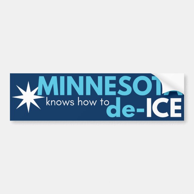 Minnesota political bumper sticker (Front)