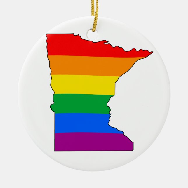 MINNESOTA PRIDE - CERAMIC ORNAMENT (Front)