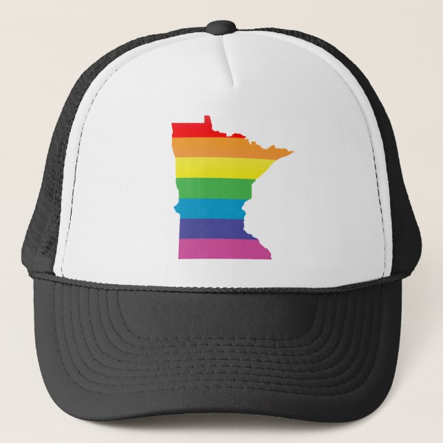 minnesota pride. trucker hat (Front)
