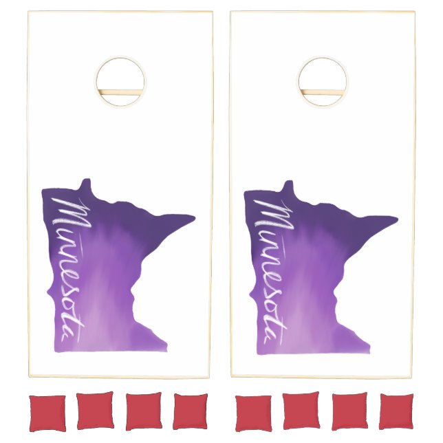 Minnesota Purple Tie-Dye Cornhole Set (Set)