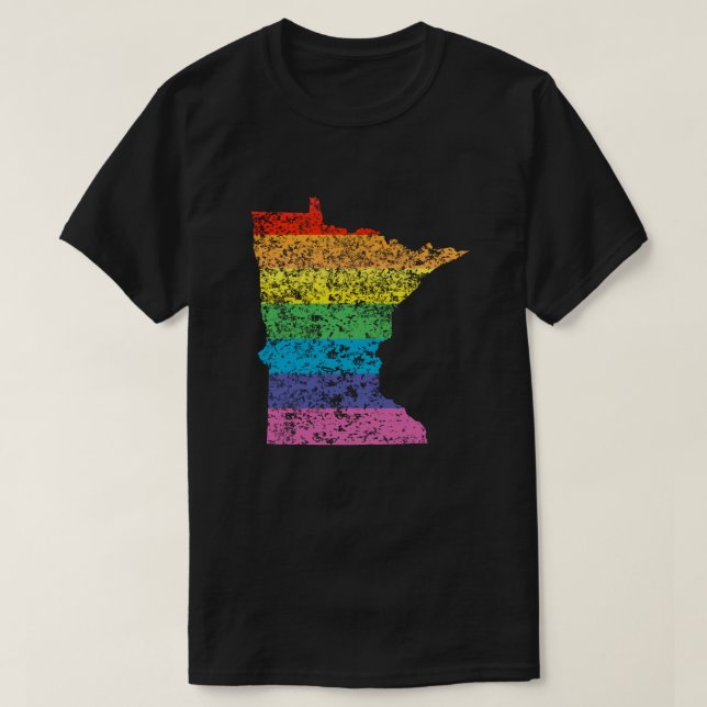 minnesota rainbow T-Shirt (Design Front)