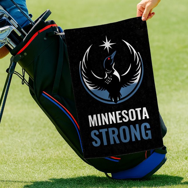 Minnesota Rebel Bird New State Flag Golf Towel (Creator Uploaded)