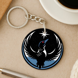 Minnesota Rebel Bird New State Flag Keychain