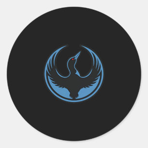 Minnesota rebel loon alliance symbol mn  classic round sticker