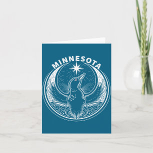 Minnesota rebel loon new mn state flag  card