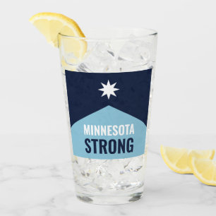 Minnesota Rebel New State Flag Glass