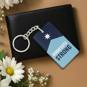 Minnesota Rebel New State Flag Keychain