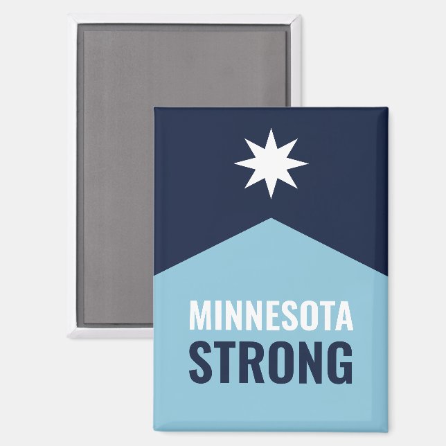 Minnesota Rebel New State Flag Magnet (Front/Back)
