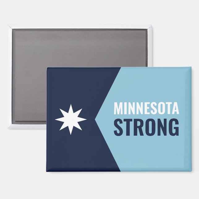 Minnesota Rebel New State Flag Magnet (Front/Back)