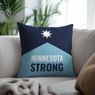 Minnesota Rebel New State Flag Throw Pillow