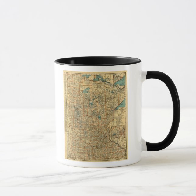 Minnesota road map mug (Right)