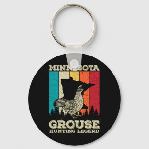 Minnesota Ruffed Grouse Quote For A Ruffed Grouse Keychain