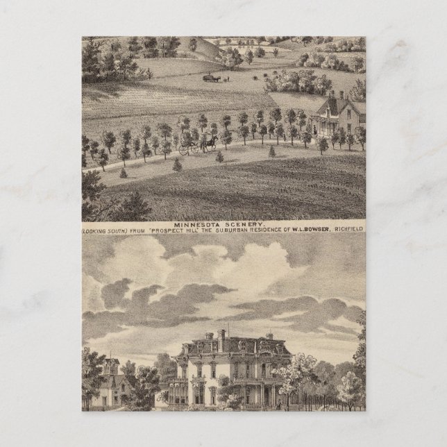 Minnesota scenery at Dead River Valley Postcard (Front)