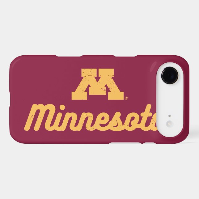 Minnesota | Script Logo Case-Mate iPhone Case (Back (Horizontal))
