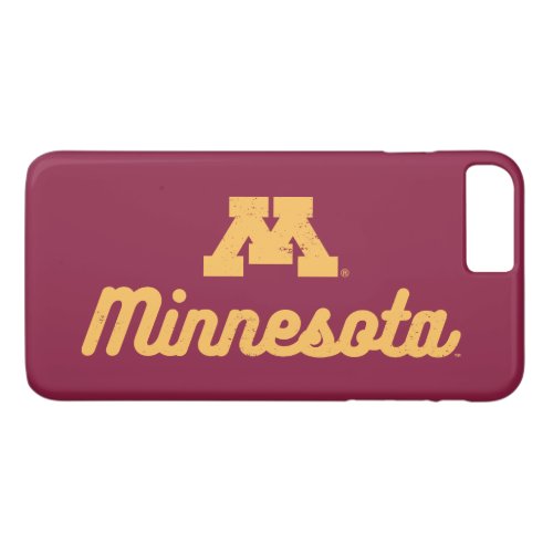Minnesota  Script Logo iPhone 8 Plus7 Plus Case