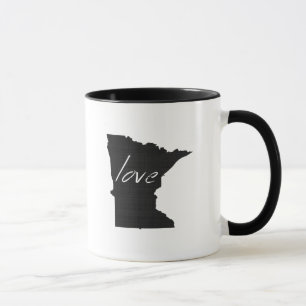Minnesota Shaped Black Chalkboard Minnesotan Love Mug