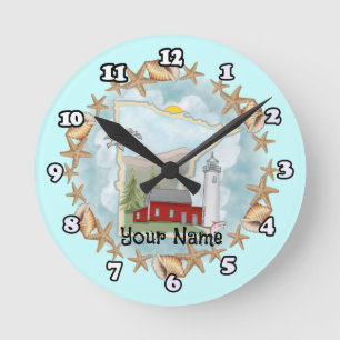 Minnesota Shells Lighthouse clock