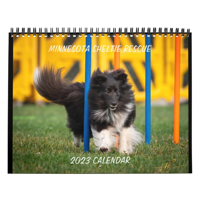 MINNESOTA SHELTIE RESCUE 2023 CALENDAR (Cover)