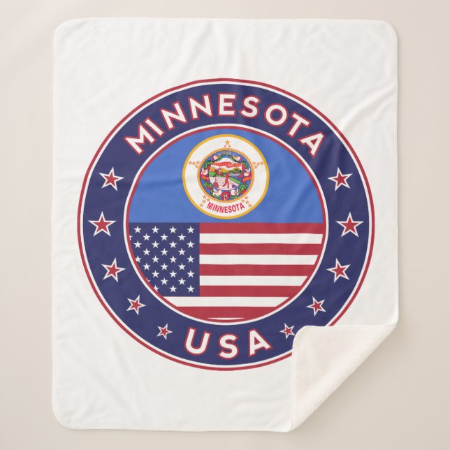 Minnesota Sherpa Blanket (Front)