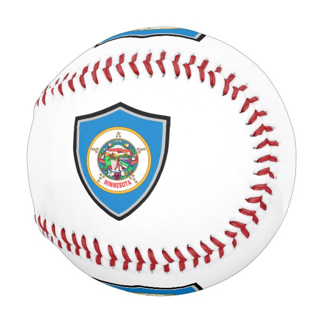 Minnesota shield flag baseball (Front Right)