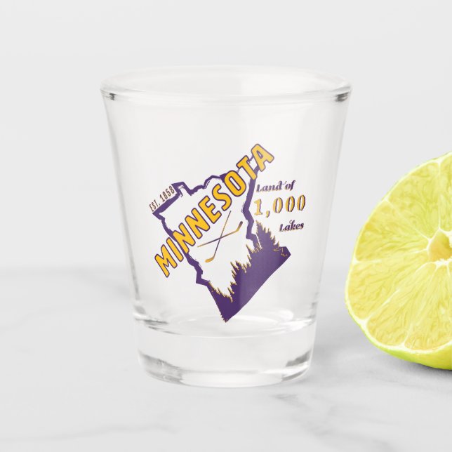 Minnesota Shot Glass (Front)