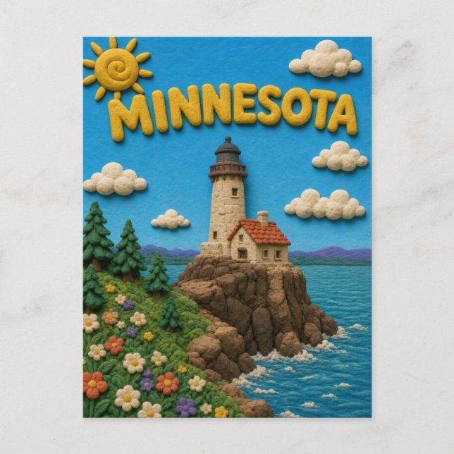 Minnesota Split Rock Modern KLAYKOO Postcard (Front)