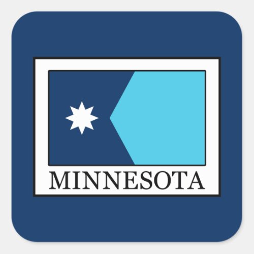 Minnesota Square Sticker