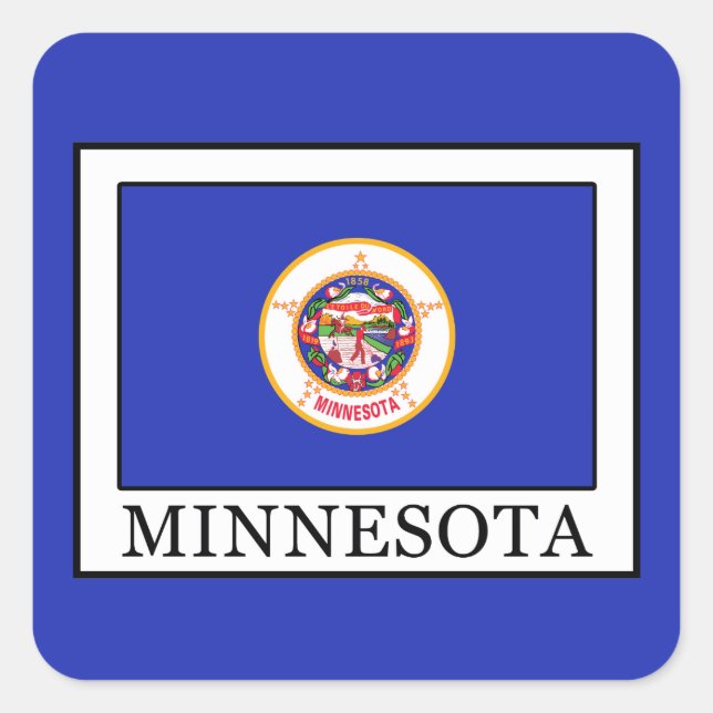 Minnesota Square Sticker (Front)