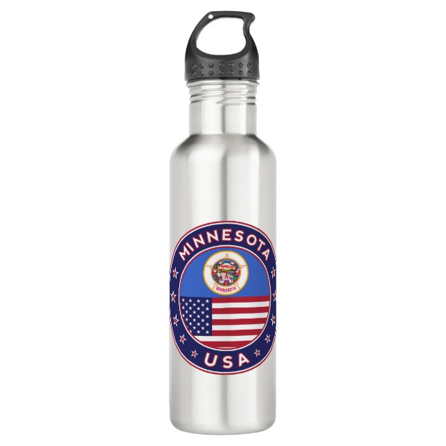 Minnesota Stainless Steel Water Bottle (Front)