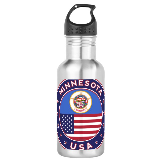 Minnesota Stainless Steel Water Bottle (Front)