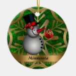 Minnesota State Christmas Ornament at Zazzle
