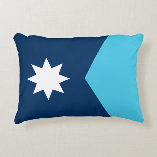 Minnesota State Flag  Accent Pillow